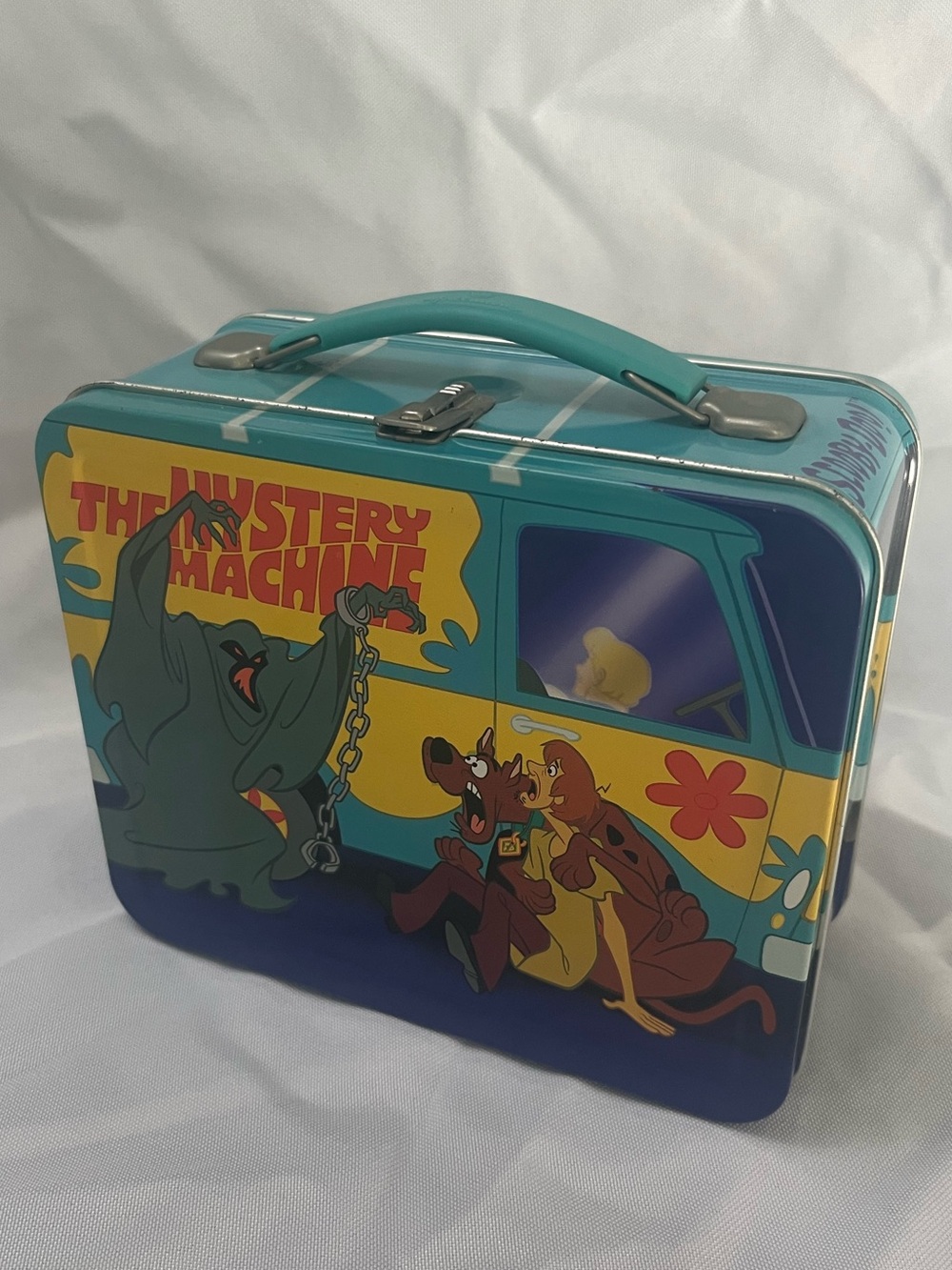 Hallmark Scooby-Doo Mystery Machine Tin Lunchbox - Teal & Yellow